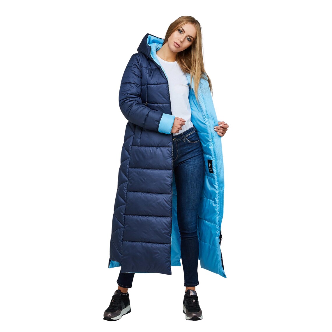 Blue Puffy Coat (2X)