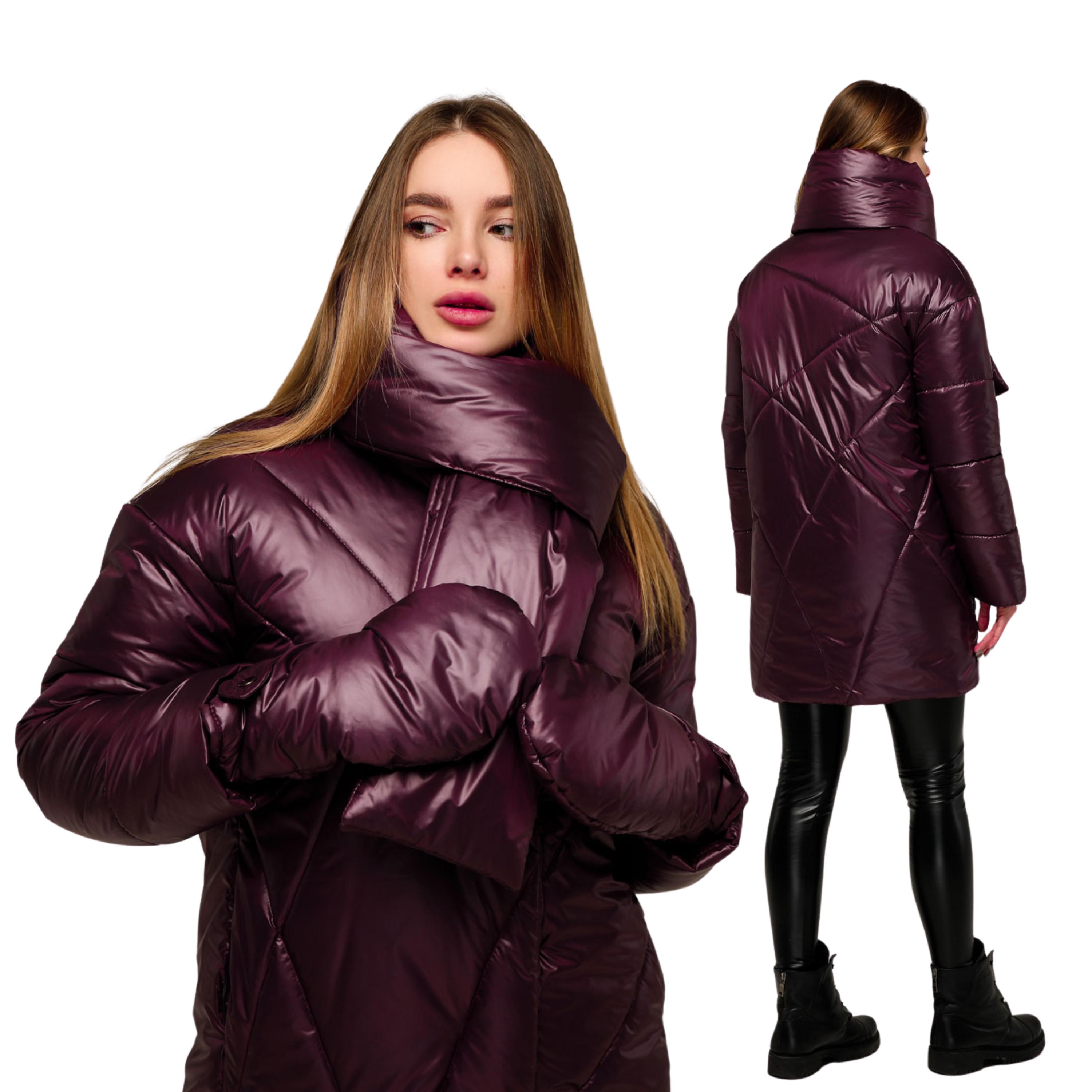 ★DUVETICA★ Iorite W Dark Violet Women's Down Jacket V-24F- Dark Purple Puffer Jacket Women Winter Set 3-pieces Down
