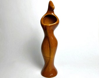 Vintage Minimalist Abstract Woman Vase | MCM 1970's Decor | Modernist Sculpture | Vintage Ceramic Vase