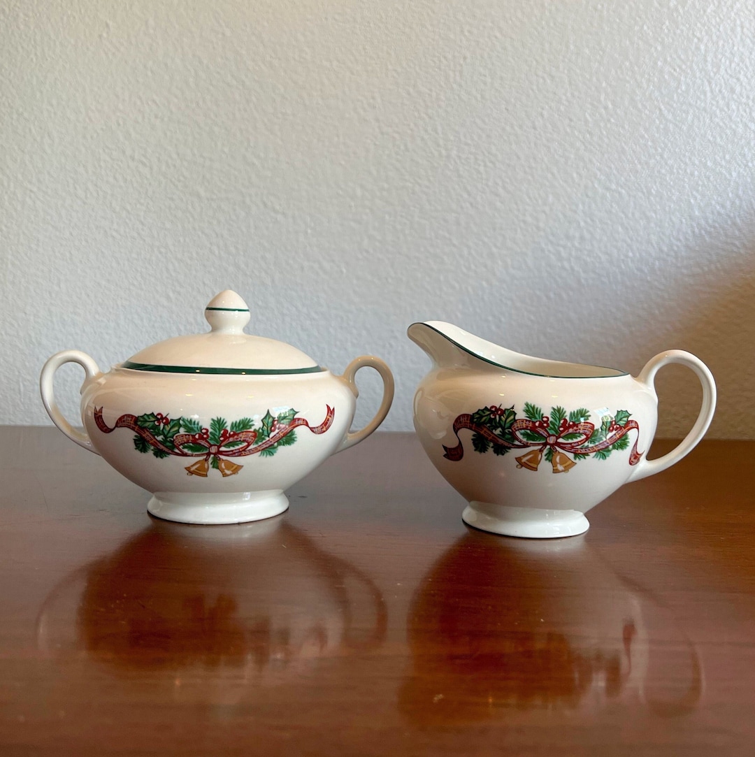 Vintage Johnson Brothers victorian Christmas Cream Etsy