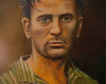 PRINT of Jack Kerouac (made from oil painting by June Ponte)