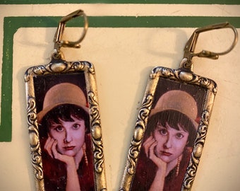 Dorothy Parker, poet - J Ponte Mini-Print Earrings