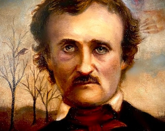 PRINT - Edgar Allan Poe - A Demon in my View