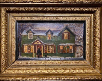 The Twilight Visit - Edgar Allan Poe Visits Poe And Raven Gallery - oil painting