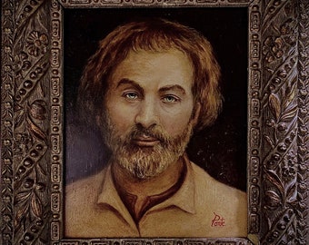 Oil Painting of Young Walt Whitman