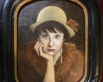 Oil painting Portrait of Dorothy Parker