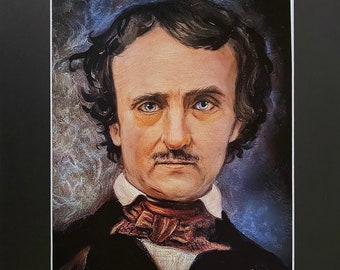 PRINT of Edgar Allan Poe - by June Ponte - 2020 Winner of Poe Baltimore Musem Award