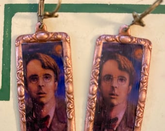 WB Yeats, Poet - J Ponte Mini-Print Earrings