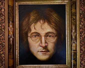 Oil Painting of John Lennon