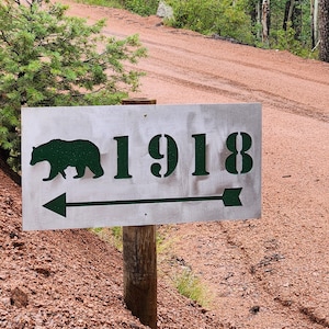 Custom Address House Number Sign, Personalized Outdoor Street Number Address Plaque With/Without Back Plate