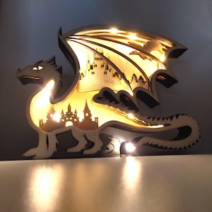 Lámpara de noche de dragón