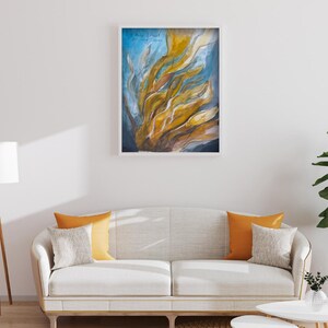 watercolor ocean art abstract Digital Download Printable art