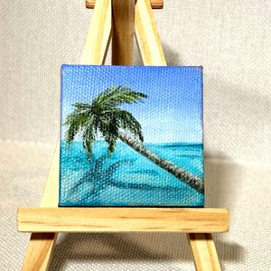 Miniature watercolor seascape. This is an origonl  hand painted  tiny painting.