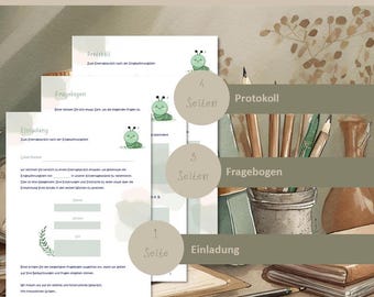 Parent-teacher meeting I Settling in I Questionnaire I Protocol I Invitation I Caterpillar group I Kindergarten I Nursery I Educator I Documentation