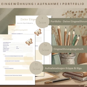 Portfolio | Eingewöhnung I Aufnahmegespräch | Krippe | Kindergarten | Schmetterling Gruppe I Elterngespräch I Eingewöhnungstagebuch