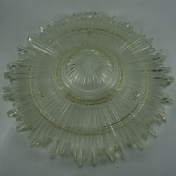 Vintage SUNBURST Glass Lampshade