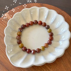 Rare High Grade Fighting Blood Agate (战国玛瑙) Bracelet 8mm | Warring State Agate | Natural Beads