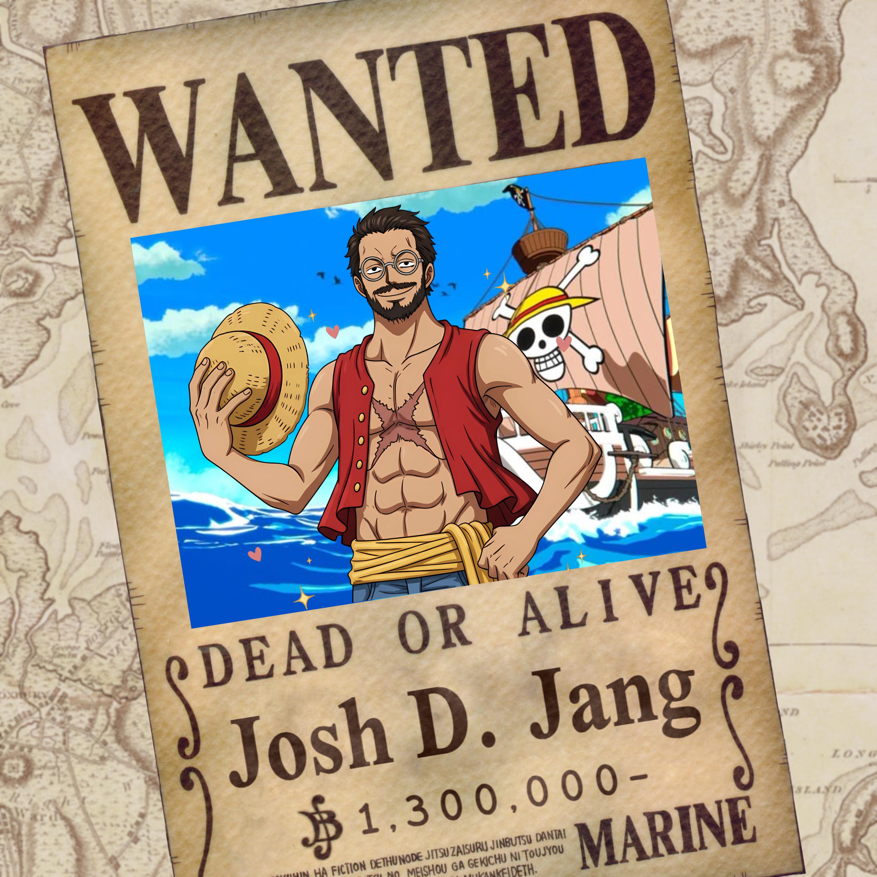 Custom Anime Wanted Poster: One Piece Style Illustration for Gift