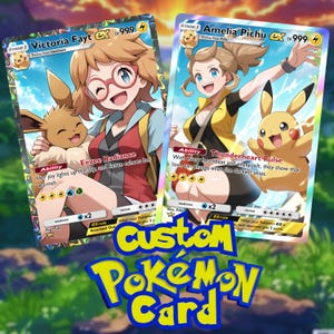 パーソナライズされた記念日カード、カスタムフォトポケモンカード、アニメウェディングカード、記念日のギフト、カップル向けのカスタムカード、バレンタインデーギフト
