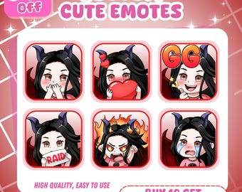 Custom Animated Twitch Emotes, Anime Style Streamer Emotes, Animated Discord Emotes