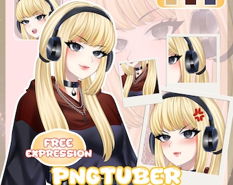 Custom PNGTuber Model and Custom PNGTuber Avatar, Chibi PNGTuber Commission for Twitch and YouTube Streamers
