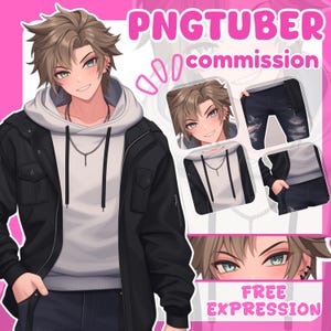 カスタム Pngtuber | Pngtuber コミッション | pngtuber アバター | Png チューバー | アニメ | アニメ コミッション | vtuber | vtuber モデル | veadotube | pfp