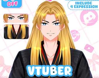 Modelo VTuber personalizado (Comisión Live2D) / Comisión de modelo VTuber / Modelo VTuber / Arte Anime / Recursos VTuber / PNGTuber / VTuber masculino y femenino