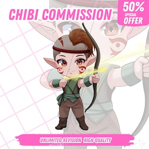 "Hand-drawn cute anime-style chibi couple illustration, featuring romantic poses and matching outfits — ideal for anniversary gifts or profile icons."