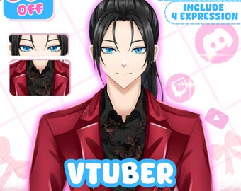 Custom Live2D VTuber Model Commission | Anime Avatar for Streaming, PNGTuber Assets, Male & Female VTuber