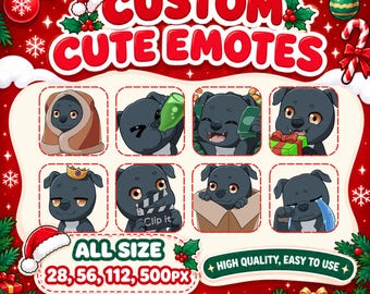 Benutzerdefinierte Twitch Emotes oder Kick Emotes | Niedliche Chibi Anime Style, Twitch, Discord, Facebook Streamer Emotes