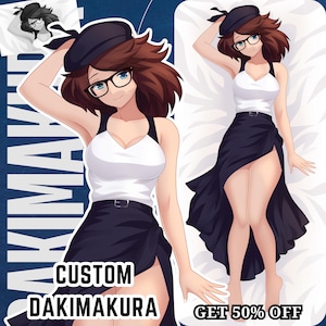 Custom Anime Dakimakura Body Pillow – Art Commission for Waifu, Husbando, OC, Vtuber, SFW, Furry, Couple, Fan Art