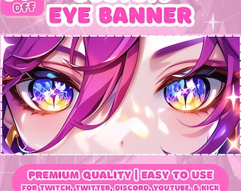 Custom Twitch Banner High-Resolution Design banner for Twitter, Youtube, Discord, Anime Ilustration