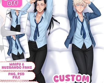 Anpassad Anime Dakimakura Konstbeställning: Waifu, Furry, OC Kroppskudde