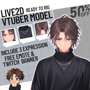 Aangepast Vtuber-model | commissie live2d | live2d-model vooraf gemaakt, vtuber-model gratis | Vtuber-ontwerp | Vtuber-kamer/live2d-model, live2d-tuigage