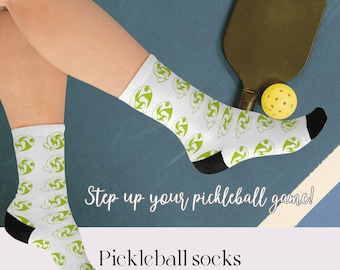 Pickleball Life Socks: Unisex Recycled Polyester Blend, One Size
