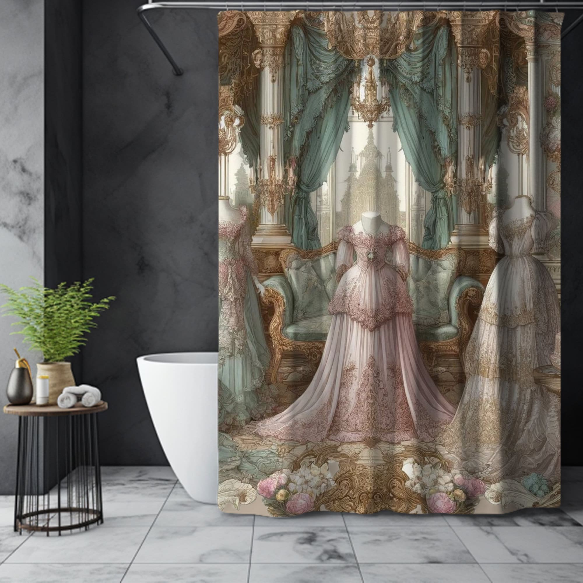 Victorian Style Shower Curtains