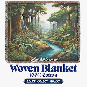 Woven blanket throw blanket custom woven blanket housewarming gift woven blanket woven cotton blanket woven tapestry boho fringe blanket