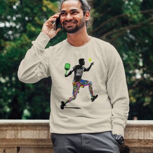 Pickleball Sweatshirt: Graphic Sport Crewneck - Men&#39;s Gift
