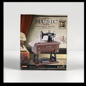 ジャドール ミュージック ボックス Vintage Style Sewing Machine Music Box - Simulated Pedal