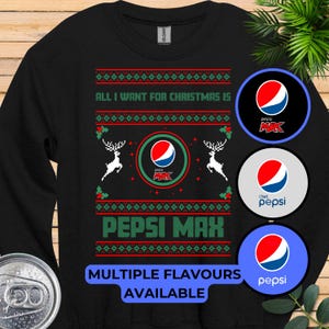 Pepsi Christmas Sweatshirt: Funny Pepsi Max Crew Neck Jumper