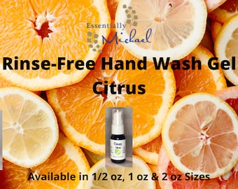 WINTER BOGO Rinse-Free Hand Wash Gel  - Citrus Essential Oil Blend