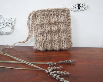 Natural Hemp Exfoliating Soap Saver Pouch with Soap