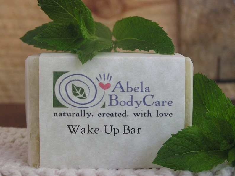 Wake Up Rainwater Soap with Organic Mint image 2