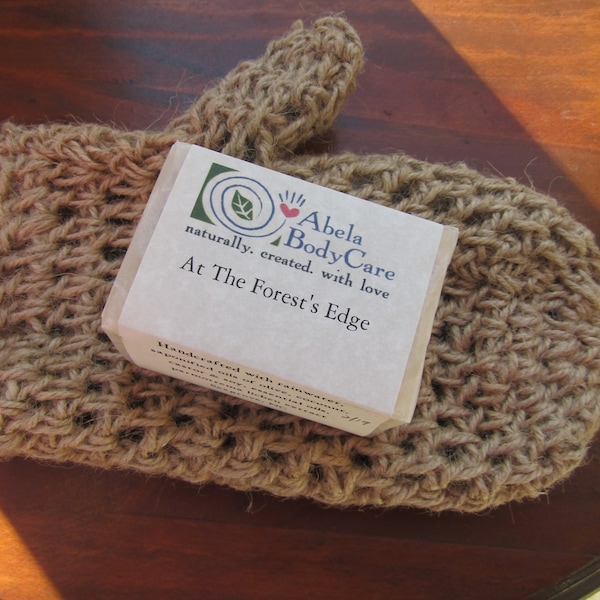 Natural Hemp Exfoliating Bath Mitt & Soap Set