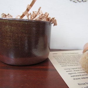 Natural Shave Set with Soap Brush and Shaving Bowl Coffee image 5