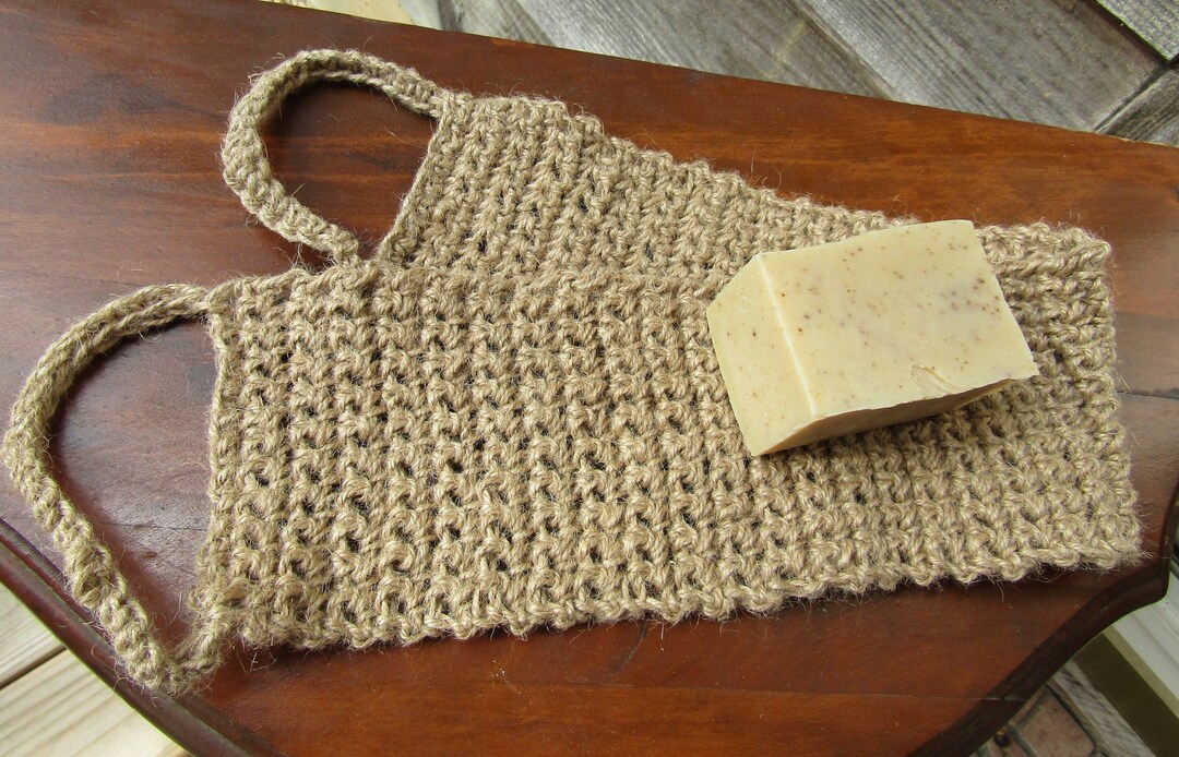 Natural Hemp Exfoliating Back Scrubber & Soap Set Etsy