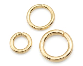 Gold 0PEN JUMP RINGS Stainless Steel 4mm 5mm 6mm 7mm / for Repair & Jewellery Making Strong Hypoallergenic Findings