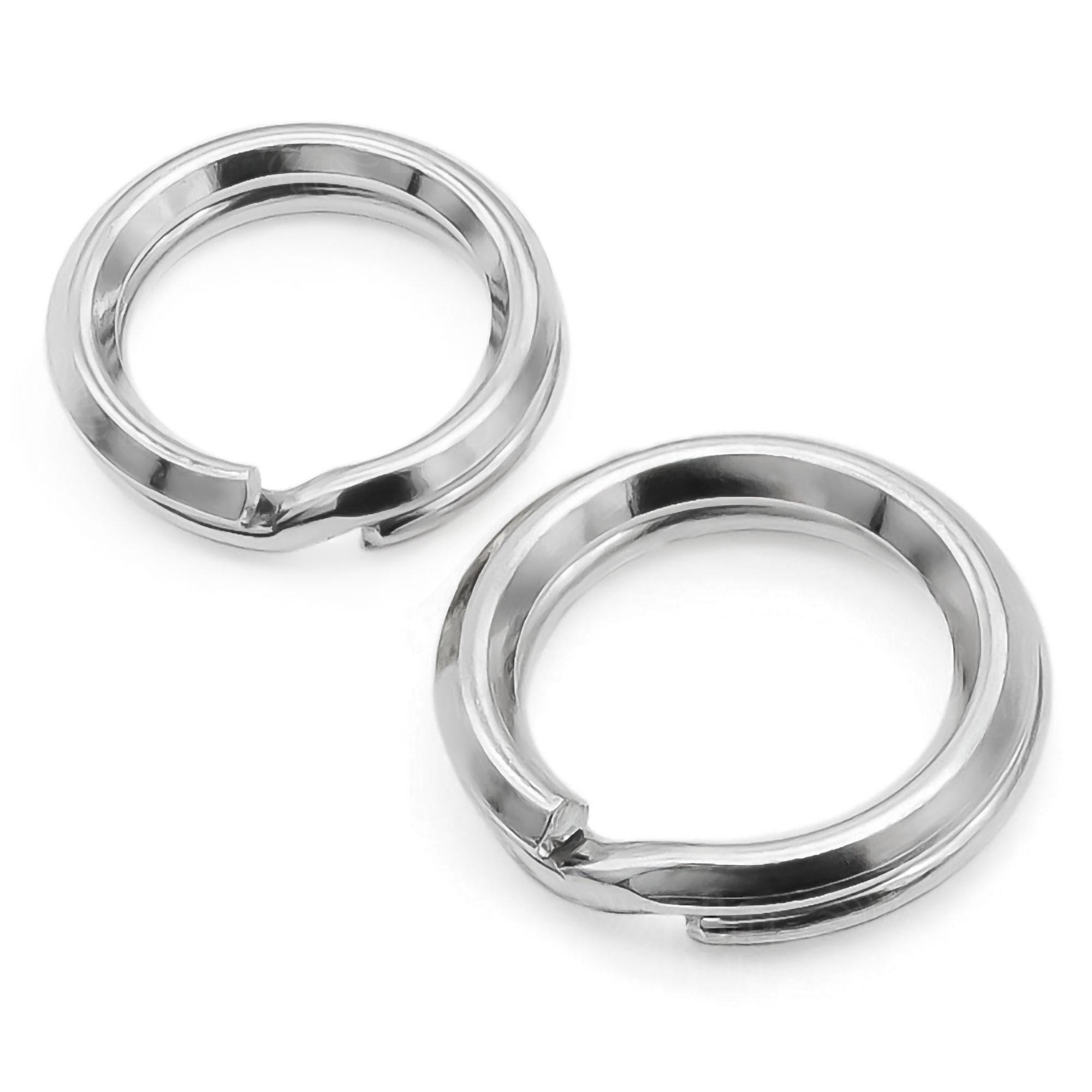 925 Sterling Silver Split Rings Safety Attach Charm Pendant to Bracelet Necklace Jewelry Clasp 5mm 7mm 8mm Findings Repair Jewellery Making