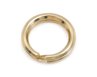 9ct Gold Split Ring 5mm | Yellow 9K Double Jump Ring for Charms | Jewellery Connector