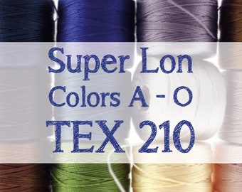 Super Lon TEX 210 No 18 S-Lon Beading Cord 77 Yard Spool Beadwork Thread Kumihimo Macrame Jewelry Twine - A - O Colors Knotting Cord Slon
